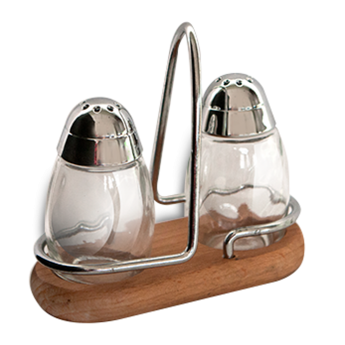 Solnita si pipernita GEMMY cu suport lemn MN010608