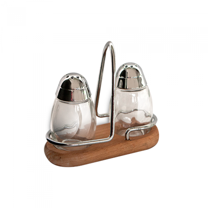 Solnita si pipernita GEMMY cu suport lemn MN010608