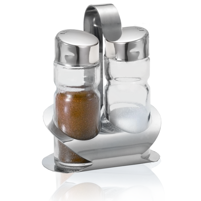 Solnita si pipernita LUX LINE set 2 piese suport inox N-416 MN010653