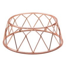 Stand expunere metalic 3D non alunecare, RAKI, 25x21,2xh10cm, finisaj cupru, metal acoperit cu PVC