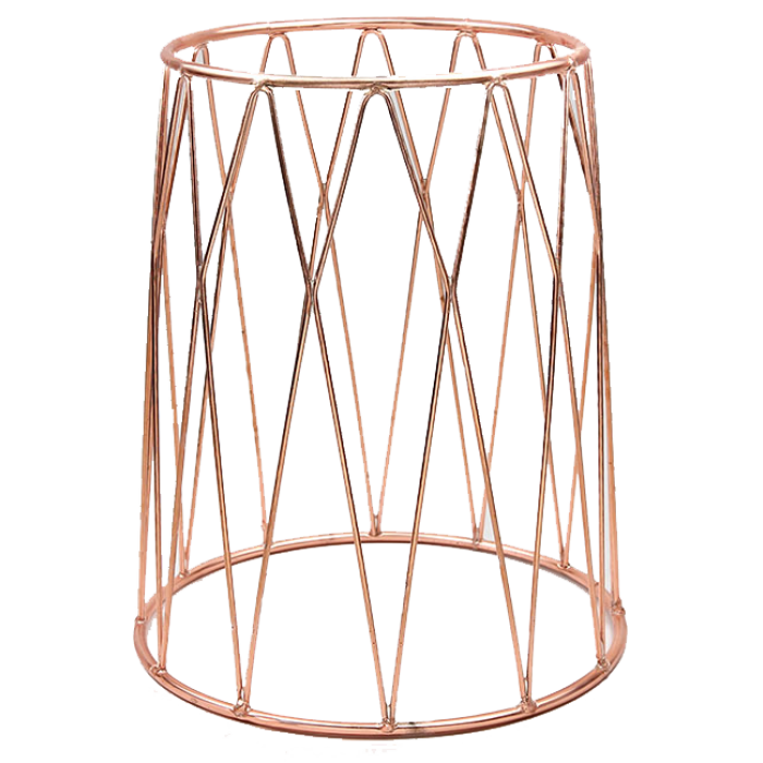 Stand expunere metalic 3D non alunecare, RAKI, 25x21,2xh30cm, finisaj cupru, metal acoperit cu PVC