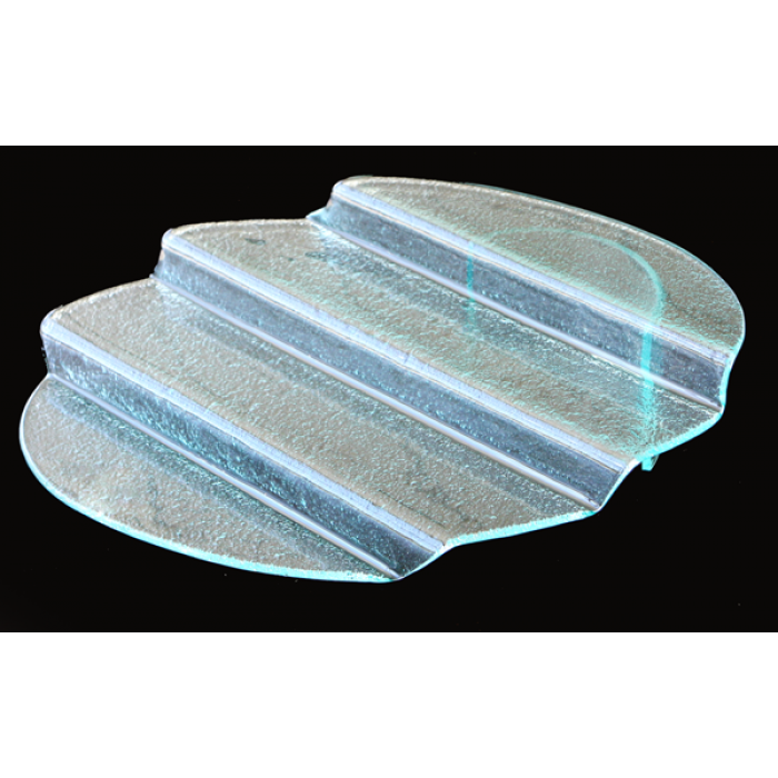 Stand oval expunere si servire RAKI 4 nivele din sticla 31x45cm neagra MN0103108