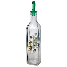 Sticla patrata pentru ulei RAKI 500ml cu picurator