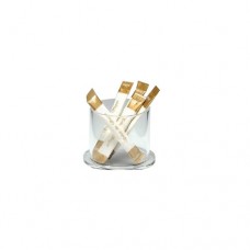 Suport rotund acrilic pentru pliculete zahar, RAKI, 8,5xh7cm