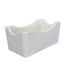 Suport dreptunghiular melamina pliculete zahar, RAKI, 12x6,5xh5cm, alb