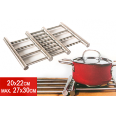 Suport metalic pliant pentru vesela si tacamuri