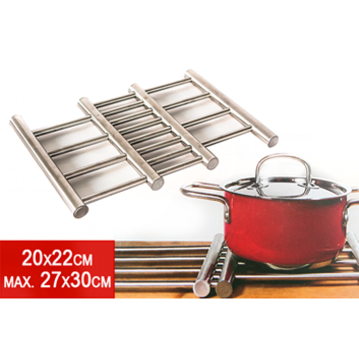 Suport metalic pliant pentru vesela si tacamuri