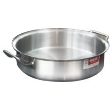 Tava adanca cu 2 manere din inox profesionala cu fund dublu 36x9cm 7L