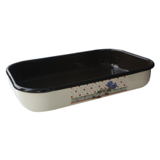 Tava emailata dreptunghiulara RAKI Bluie 36x24xh7cm
