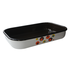 Tava emailata dreptunghiulara RAKI Circle 40x26xh7cm