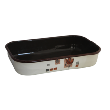 Tava emailata dreptunghiulara RAKI Rustica 40x26xh7cm