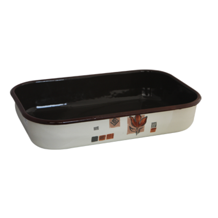 Tava emailata dreptunghiulara RAKI Rustica 40x26xh7cm