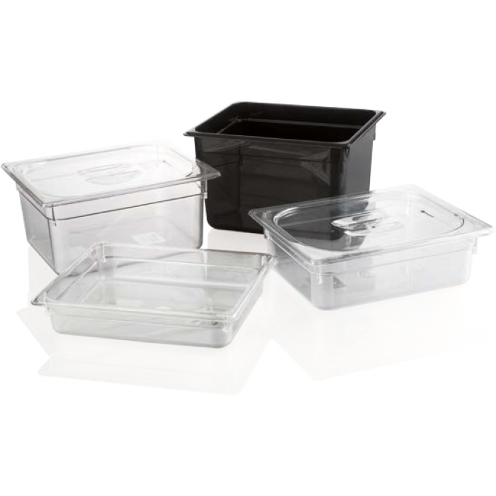Tava gastronorm policarbonat GN1x1-65mm neagra MN019473