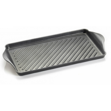 Tava grill pentru copt ANTIK ARS 58x30xh5cm cu manere, aluminiu, strat antiaderent