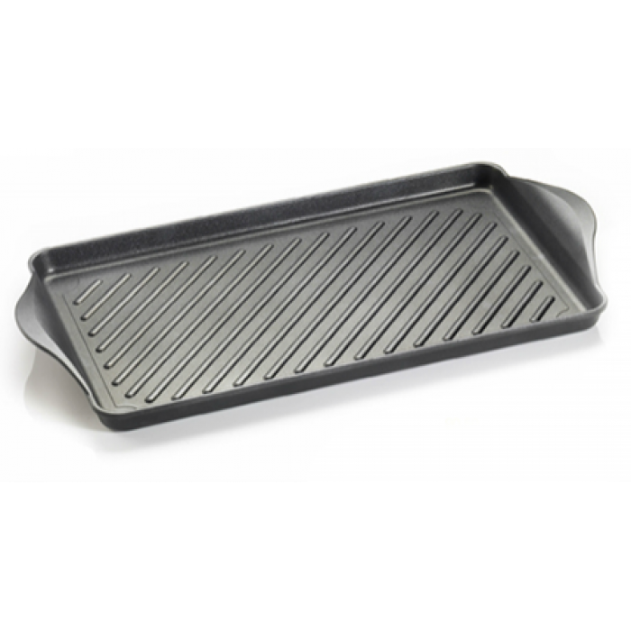 Tava grill pentru copt ANTIK ARS 58x30xh5cm cu manere, aluminiu, strat antiaderent
