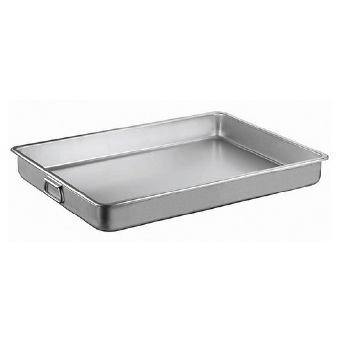 Tava inox profesionala pentru cuptor OZTI 45x60x8cm cu manere