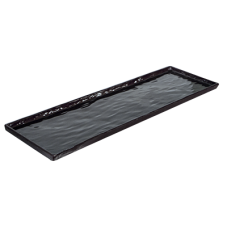 Platou melamina servire dreptunghiular, RAKI, 53x16,3cm, negru
