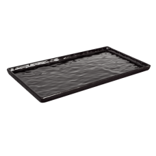 Platou melamina servire dreptunghiular, RAKI, 32,5x17,7cm, negru