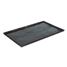 Platou melamina servire dreptunghiular, RAKI, 53x32,5cm, negru