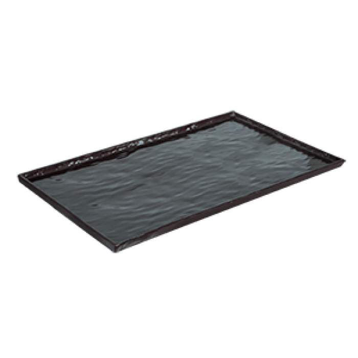 Platou melamina servire dreptunghiular, RAKI, 53x32,5cm, negru