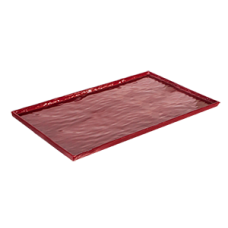 Platou melamina servire dreptunghiular, RAKI, 53x32,5cm, rosu