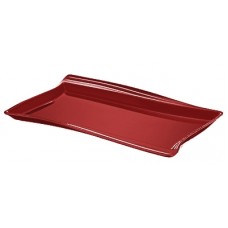 Platou melamina servire RAKI RIVA, 53x32,5xh3,5cm, dreptunghiular, rosu