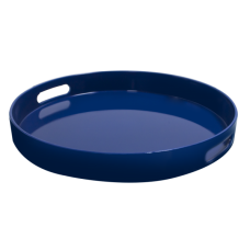 Tava ospatar servire rotunda RAKI, D33xh4cm, plastic, albastra