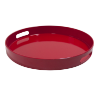 Tava ospatar servire rotunda RAKI, D35xh4,5cm, plastic, rosie