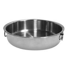 Tava rotunda RAKI inox pentru copt 40x8cm cu manere MN0189246