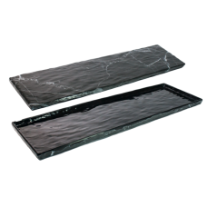Tava servire dreptunghiulara din melamina BLACK MARBLE 16,3x53x1cm MN0136640