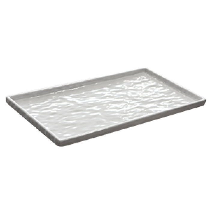Platou servire dreptunghiular melamina, RAKI, 32,5x17,7cm, alb