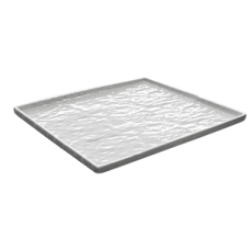 Platou servire dreptunghiular melamina, RAKI, 32,5x26,5cm, alb