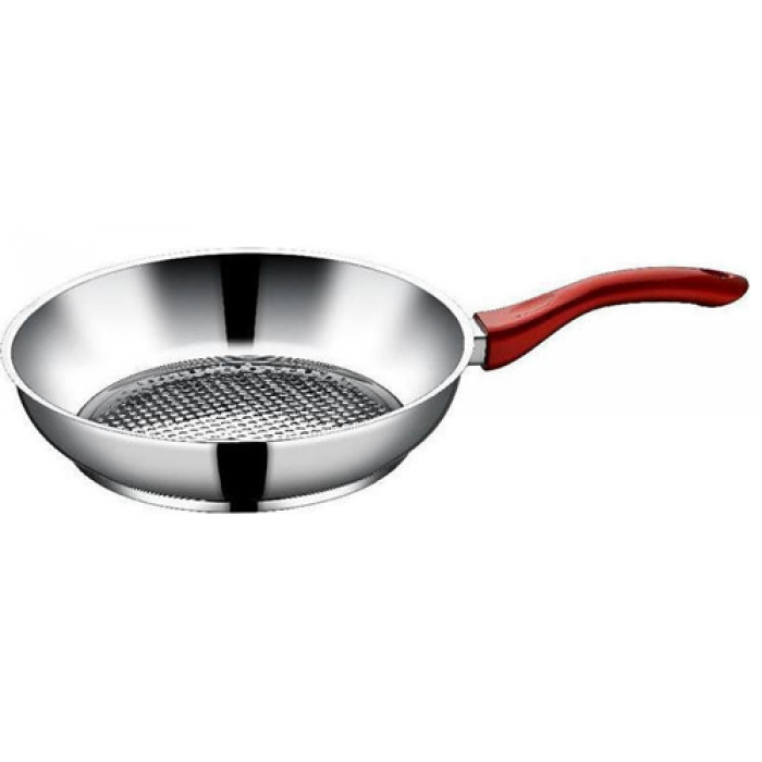 Tigaie inox 28x8cm cu maner rosu MN0189282