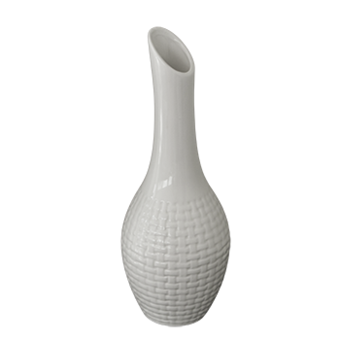 Vaza portelan cu relief 29 cm MN0134223