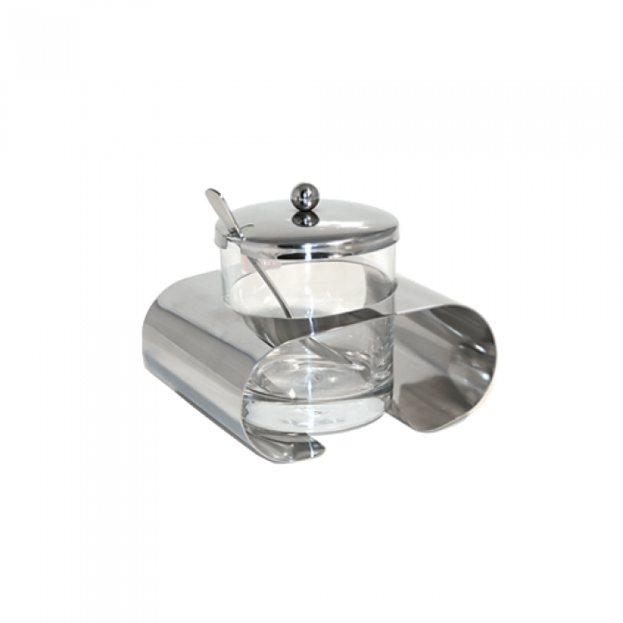 Zaharnita sticla cu suport inox RAKI