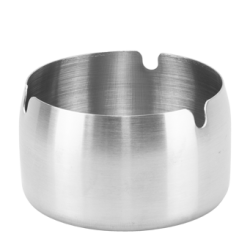 Scrumiera anti-vant cromata Raki 9xh8,5cm,argintiu...