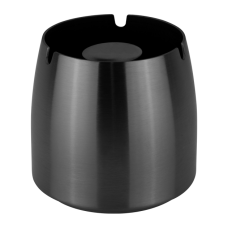 Scrumiera antivant 7,5xh8,5cm,inox,negru