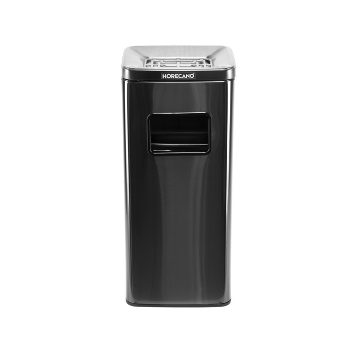 Scrumiera exterioara hotel,restaurant,terasa cu cos gunoi 30x25,5xh68cm,negru