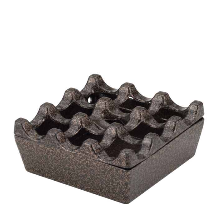 Scrumiera patrata anti-vant Raki aluminiu 8x8xh4cm
