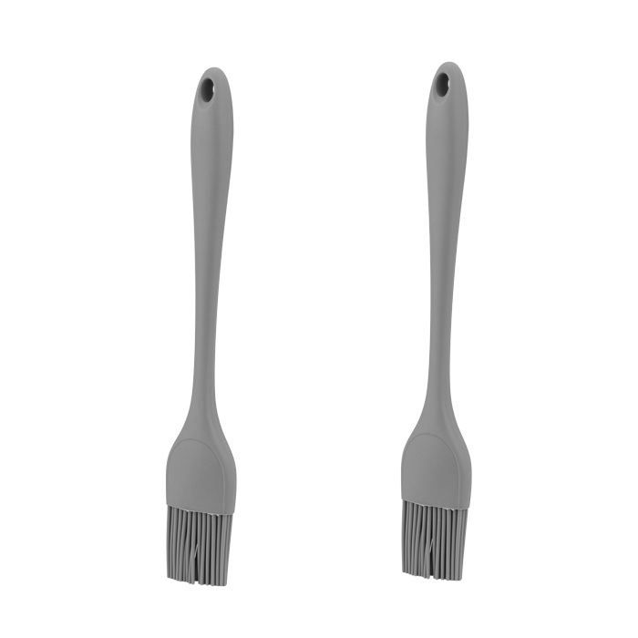 Ser 2 pensule din silicon patiserie 3,5x21cm,gri