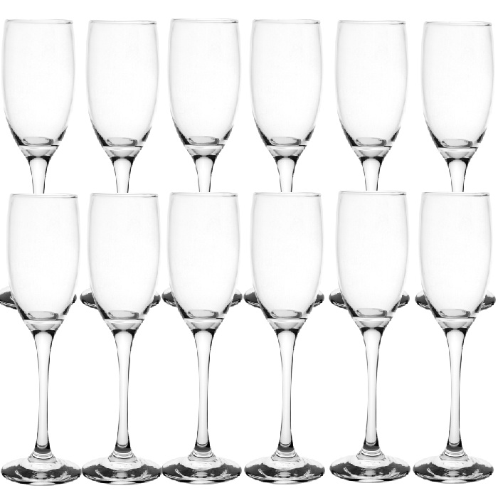 Set 12 pahare sampanie Nadir Barone 190ml 8,2xh21cm