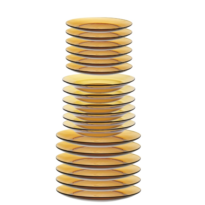 Set 18 piese DURALEX VERMEL