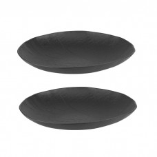 Set 2 boluri ovale din portelan Culinaro Willow Black 26cm