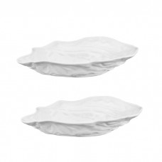 Set 2 boluri portelan Sea Food Oyster 34x20cm