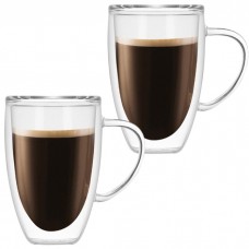 Set 2 cani cafea cu perete dublu 450ml