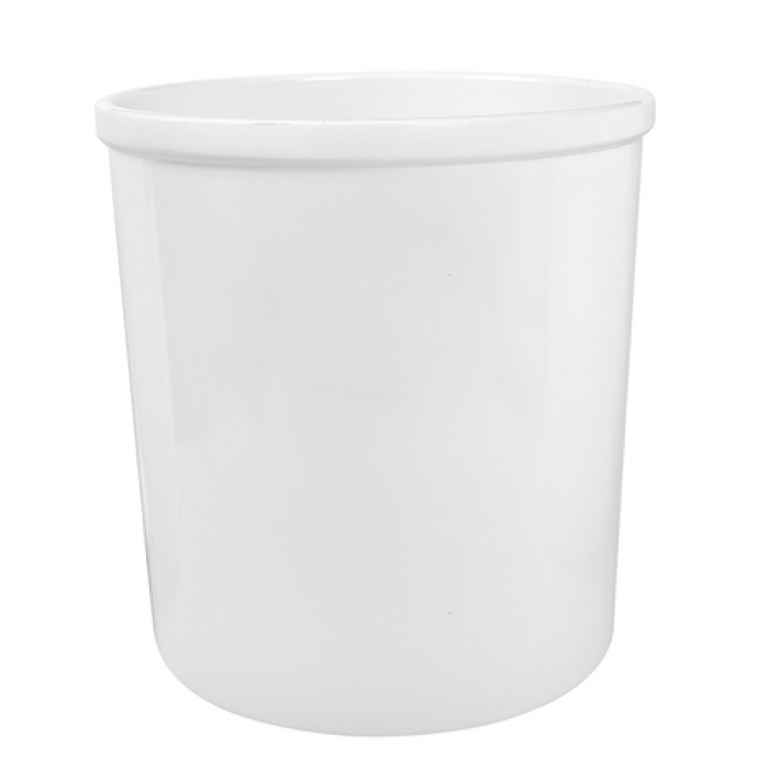 Set 2 capace din silicon 17cm pentru borcan Crock,alb/gri