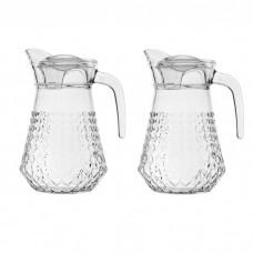 Set 2 carafe sticla Raki 1540ml, 14xh22cm