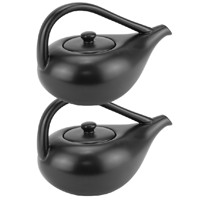 Set 2 ceainiсe din portelan CULINARO VISION BLACK 650ml