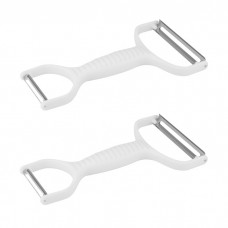 Set 2 curatatoare cartofi dublu orizontal,alb