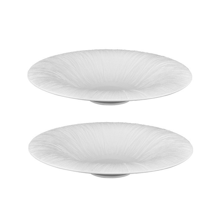 Set 2 farfurii adanci din portelan Culinaro Ren 17xh3,5cm